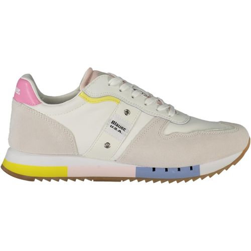 Komfortable Damen-Weiß-Sportschuhe mit kontrastreichen Details