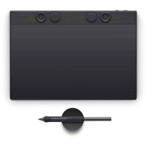 Wacom Intuos Pro Medium – 2025, 263 x 148 mm, USB/Bluetooth, Stift, 16:9, 1,8 m, Schwarz