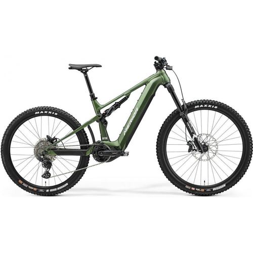 Merida eONE-SIXTY 675 IV1 XL (47) grün/weiß - kraftvolles E-MTB für anspruchs...