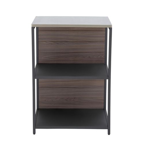 Outdoorküche Küchenregal Mambo Braun/Schwarz