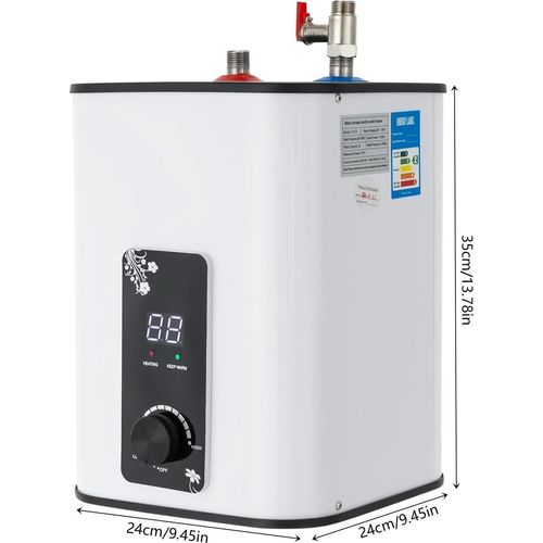 Elektrischer Wasserkocher, Kompaktes Design, Energiesparendes System, WEISS
