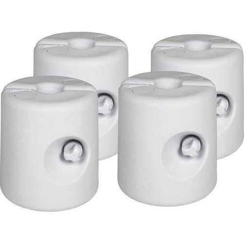 Famanu Wassergewicht Set von 4 - Füllbar mit Wasser - Ø24cm - Gewichte für Pavillon - Weiß