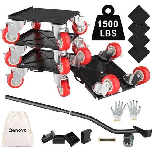 Möbeltransport-Räder 4x 360° drehbar 1500lbs