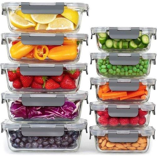 Essenboxen Set 10 Stück luftdicht BPA-frei