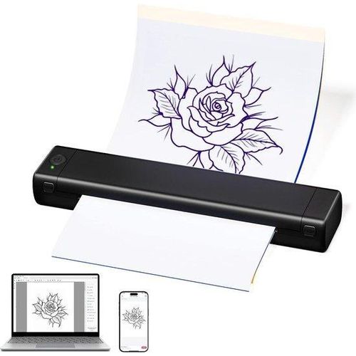 Tattoo-Druckmaschine - Klebevorlage-Druckmaschine - Tattoo-Klebevorlage-Druckgerät - Tattoo-Klebevorlage - Tattoo-Druckgerät mit Klebevorlage