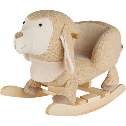 Schaukeltier STERNTALER "Schaf Flocke", beige, Schaukeltiere, BabyB:35cm H:47cm T:63cm, Plüsch, B:35cm H:47cm T:63cm