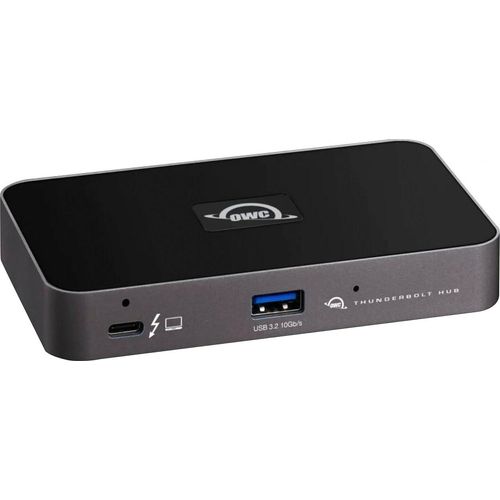 OWC Laptop-Dockingstation "5-Port Thunderbolt 4", grau (grau, schwarz), B:23,5mm T:7,5mm, Dockingstationen