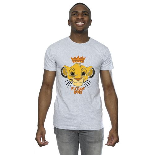 Disney Heren The Lion King Toekomstige Koning T-Shirt (Sportgrijs)