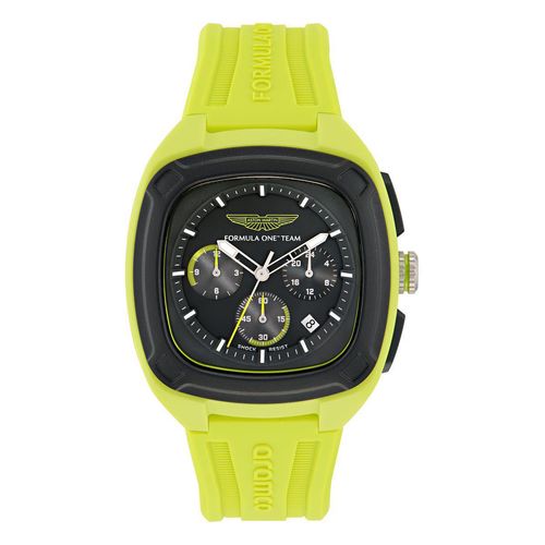 Aston Martin Am Formule 1 Ovr W Heren Gele Horloge MTFO1F503