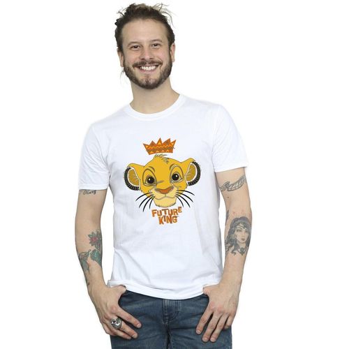 Disney Heren The Lion King Toekomstige Koning T-Shirt (Wit)