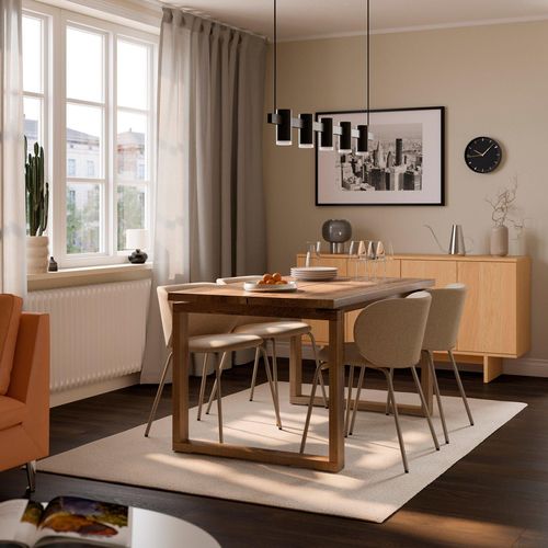 MÖRBYLÅNGA / KRYLBO Tisch und 4 Stühle