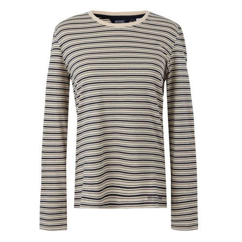 Regatta Dames/Dames Federica Stripe T-shirt met lange mouwen (Licht Vanille/Navy)