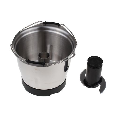 Moulinex XF38AE10, Schüssel, 0,8 l, Schwarz, Edelstahl, Glas, Metall, Silikon, i-Companion, Companion, Companion XL HF805, Companion XL HF806, 180 mm