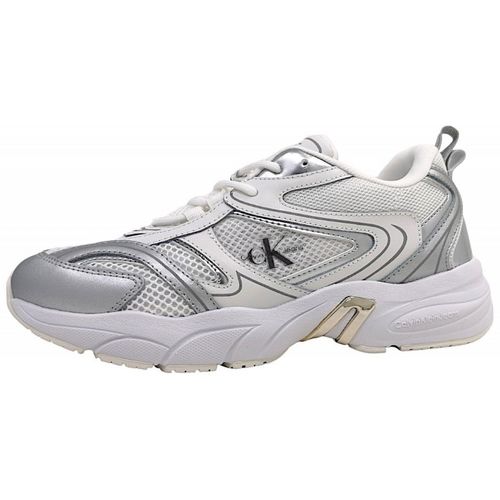 Calvin Klein Retro Tennis Low Lace Sneaker Weiß in Gr. 41