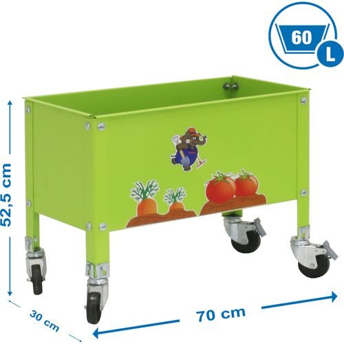 Simonrack Hochbeet SIMONGARDEN URBAN Metall grün rechteckig 70,0 x 48,5 cm