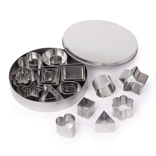 Metall Ausstechformen, 2–4 cm, 24 Stück