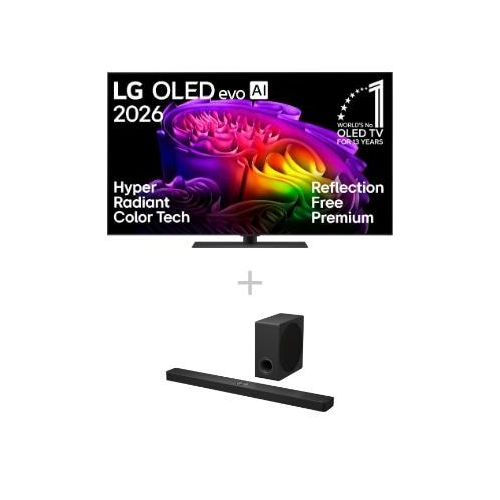 LG 55 ″ OLED evo AI G69 4K Smart TV 2026 + 5.1.3 Kanal TV Soundbar DS90TY mit Dolby Atmos OLED55G69LS.DS90001