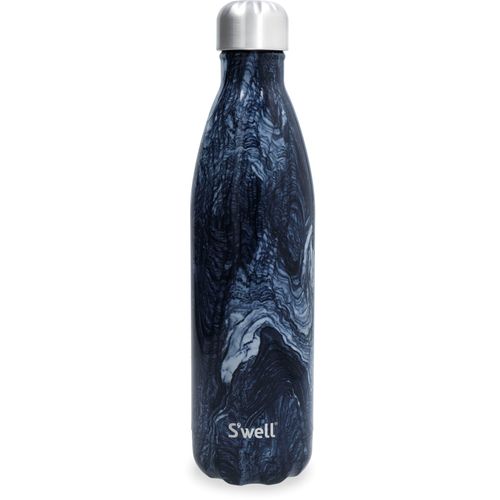 Isolierflasche S'WELL "S'well Topaz", blau (azurit, marmor), H:31cm, Edelstahl, Trinkflaschen, Isolierflasche, 750 ml