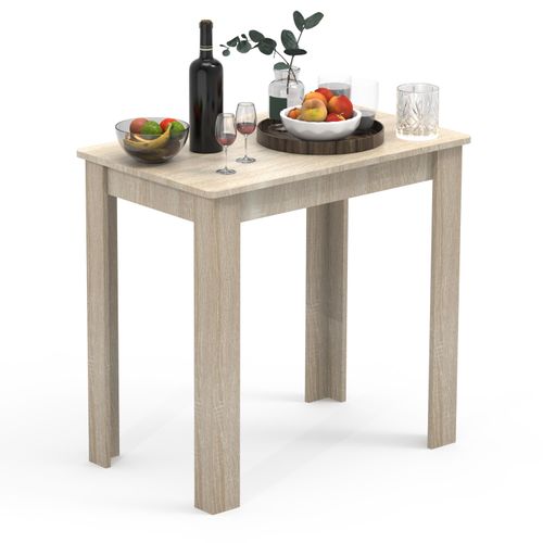 Esstisch VCM "Holz Esstisch Küchentisch Esal 80 x 50 cm", braun (sonoma, eiche), B:80cm T:50cm, Tische, Esstisch Quadratische Esstische Küchentisch