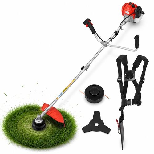 HECHT 142 BTS Freischneider Benzin | mit Tragegurt | 25,4 und 40 cm Schnittkreis | 2 PS | 43cm³