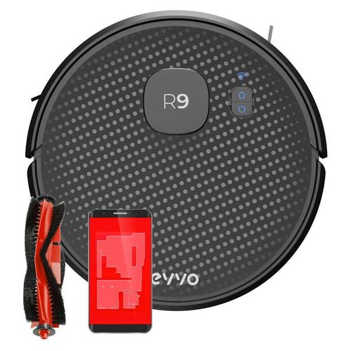 EVVO Saugroboter R9, Lasertechnologie, ultrapräzise Navigation, 3000 Pa, 110 Min. Laufzeit, App, saugt …