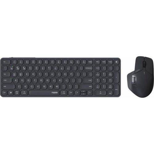 Tastatur mit Maus Rapoo 9760M Grau AZERTY