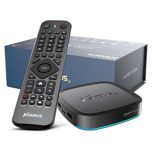 Xsarius Avant 4+ Ultra Android 14 High-End 8K 64GB UHD AI Mediastreamer