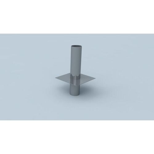 Bertrams Ewr Kaminkopfverlängerung 21KV500-200-2 Ø 200 mm, einwandig, 500 mm, rundes Einsteckende, Edelstahl V4A