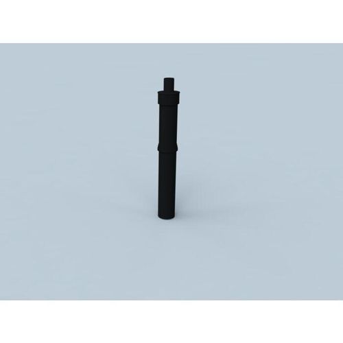 Bertrams Polyline LAS Dachaufsatz 41DAK1000-60S DN 60/100, schwarz, 1000 mm über Dach