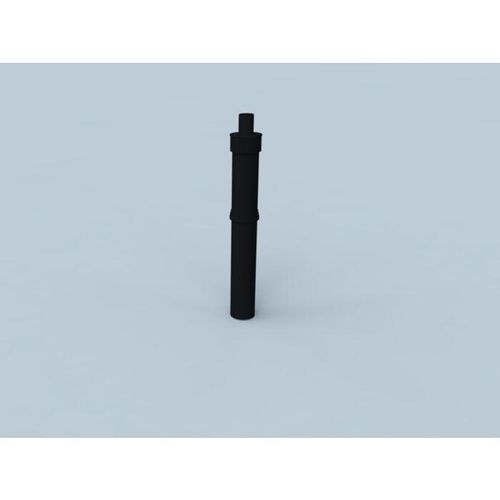Bertrams Polyline LAS Dachaufsatz 41DAK400-80S DN 80/125, schwarz, 400 mm über Dach