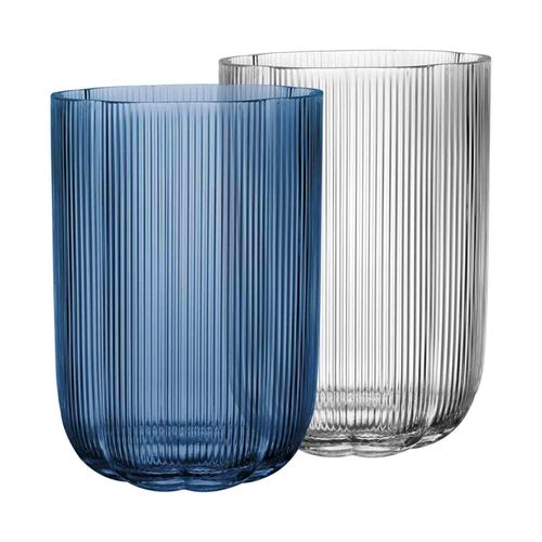 Dekovase VILLEROY & BOCH "Vasen Fleur 22,5 cm 2er Set bunt", bunt, Vasen