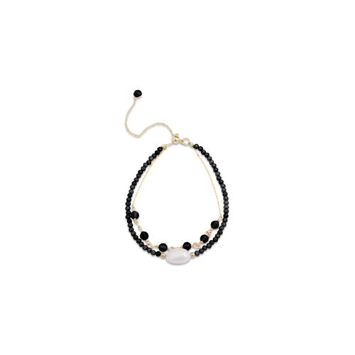 Luxenter-Armband, Ekhao-Metalllegierung und hydrothermaler Quarz Onyx 18K vergoldet
