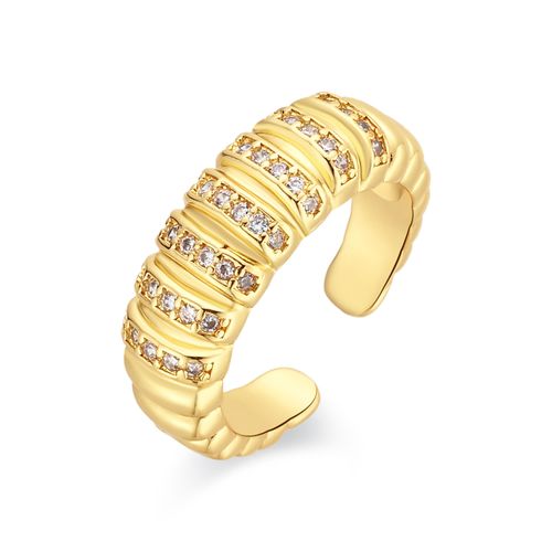 Luxenter Brilliant Metal and Zirconia Alloy Ring in 18 karat Gelbgold - Bakla