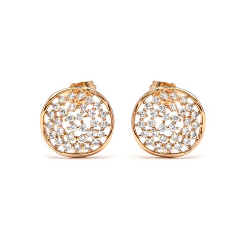 Luxenter Brilliant Zirconia Ohrringe in 18-karat-Gelbgold - Oshue