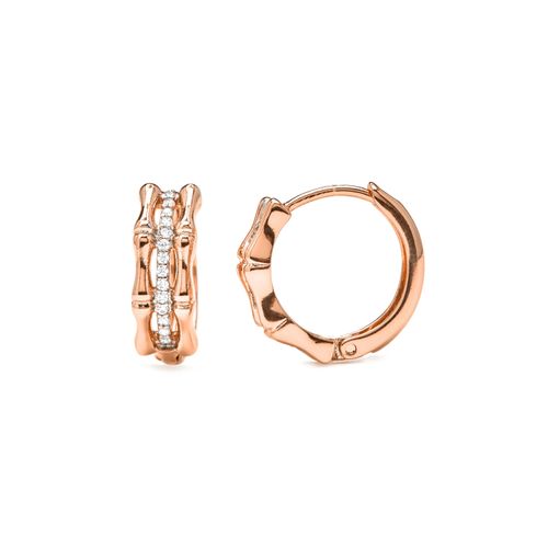 Luxenter Ohrringe mit Brillantstrass in 18 Karat Gelbgold-Finish – Zuryde