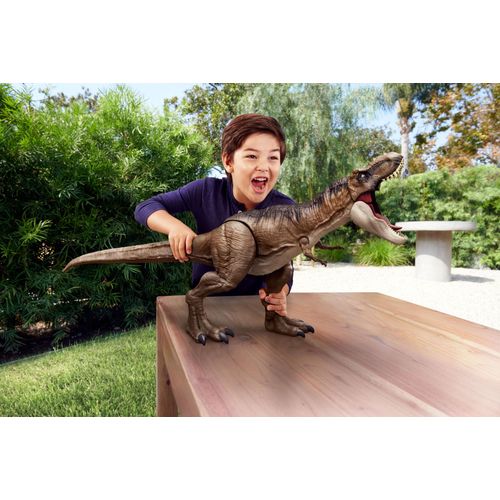 Jurassic World Riesendino Tyrannosaurus-Rex-Dinosaurierfigur für Kinder ab 4 Jahren