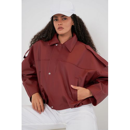 Übergroße Zip-Up Jacke
