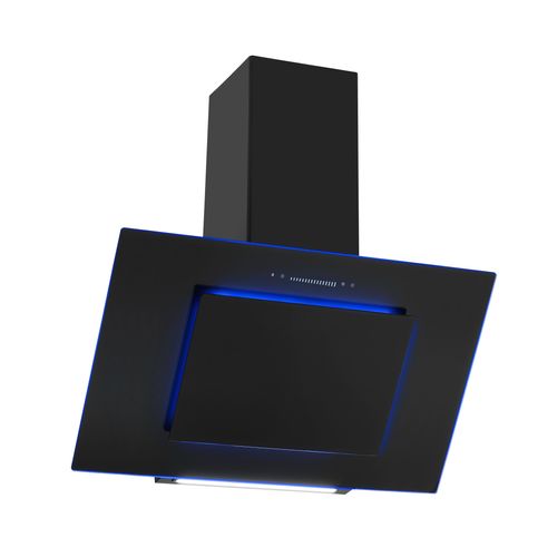 AMICA Kaminhaube "KHF 685 651 S", Energieeffizienz: A++ (A+++-D), schwarz, B:80cm H:134cm T:39cm, Dunstabzugshauben, Schwarz & flexibel: Licht an, Slider rauf – im Nu sauber
