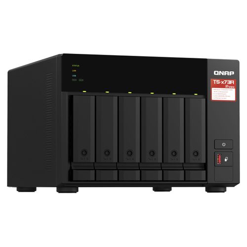 QNAP NAS-Server "TS-673A", schwarz (ohne farbbezeichnung), B:39cm H:29,7cm T:42,5cm, NAS-Server, NAS-Server