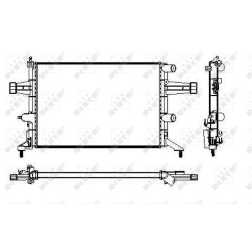 NRF Kühler, Motorkühlung 53629 für Opel