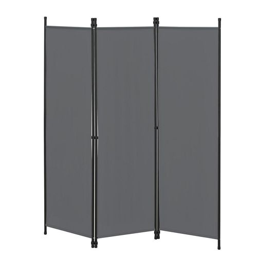 [en.casa] Sichtschutz, Dunkelgrau, Metall, 150x2 cm, Sonnen- & Sichtschutz, Sichtschutz Garten, Sichtschutzzäune