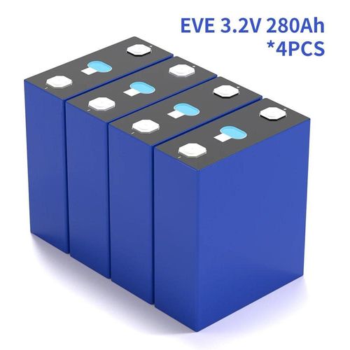 12V 200Ah LiFePO4 Batterie - Deep-Cycle Wohnmobil- und Solarbatterie - >6000 Ladezyklen - 2560Wh - 3,2V 280Ah Zellen 4 Stück