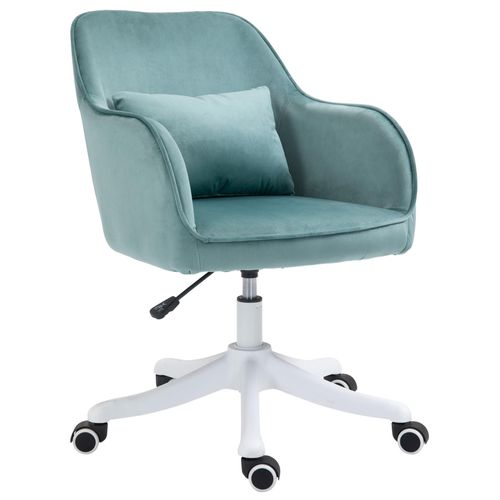 Massage-Bürostuhl in Samtoptik mit Vibrationsfunktion 55 cm x 65 cm x 86 cm Grün