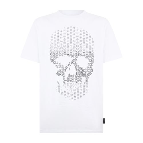 Round Neck T-Shirt Skull Strass Skull Strass