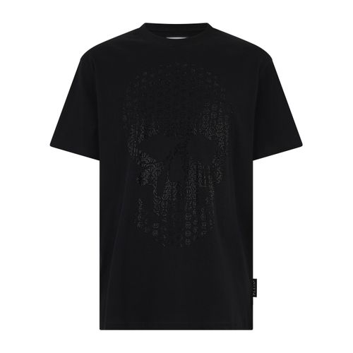 Round Neck T-Shirt Skull Strass Skull Strass