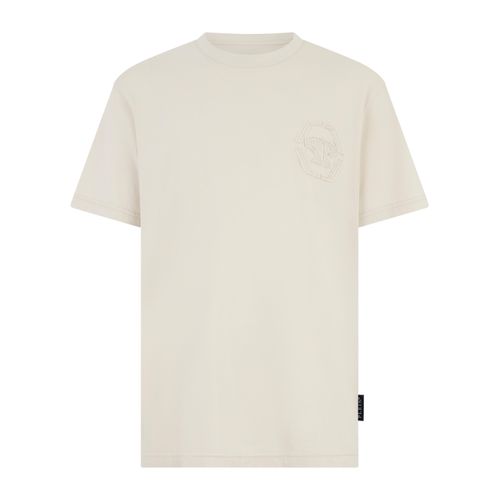 Round Neck T-Shirt Raw Edge Monogram Monogram
