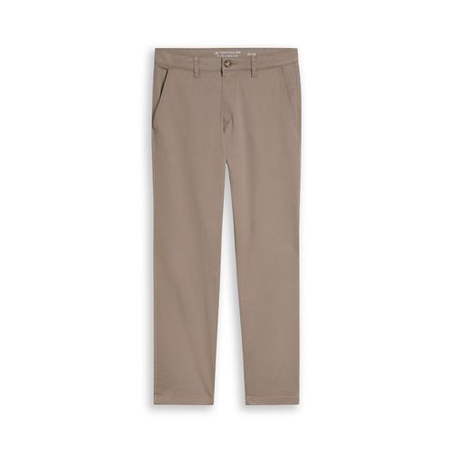 TOM TAILOR Herren Regular Fit Chino Hose, braun, Uni, Gr. 34/34