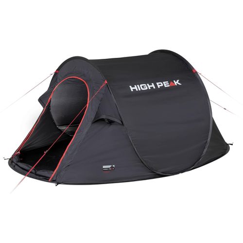 Wurfzelt HIGH PEAK "Pop up Zelt Vision 2", schwarz, Zelte, B/H/L: 140cm x 100cm x 235cm, B:140cm H:100cm L:235cm