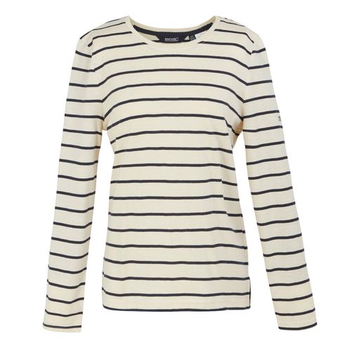 Regatta Dames/Dames Federica II Stripe T-shirt met lange mouwen (Licht Vanille/Navy)