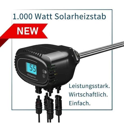 Fothermo Photovoltaik Heizstab 1000 Watt Warmwasserboiler Warmwasser Solar